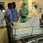 Greg doing bedsite CT teaching