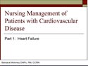 Nusing Management of CHF 