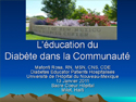 Outpatient Diabetes Education